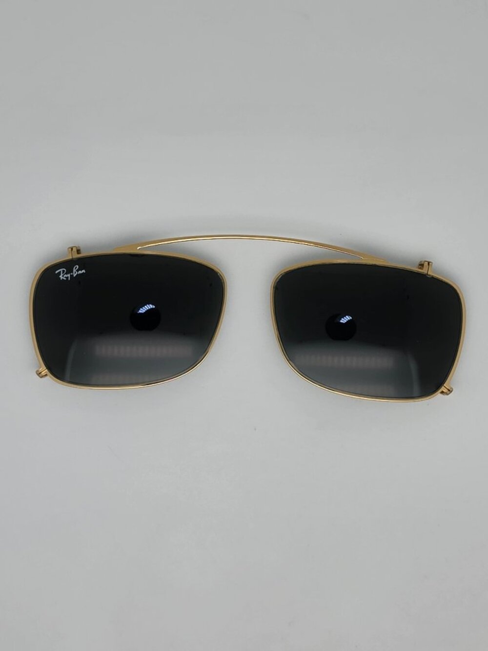 Ray-Ban RB5228-C 2500/71 Arista Gold Frame G-15 Green Lens Clip On Sunglasses